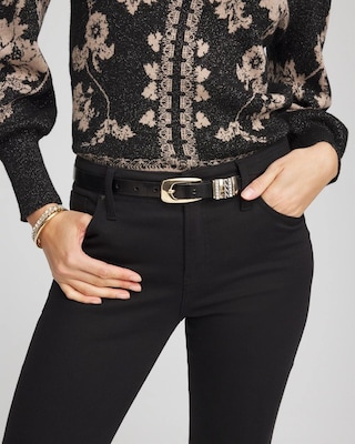 Mixed Metal Trouser Belt click to view larger image.