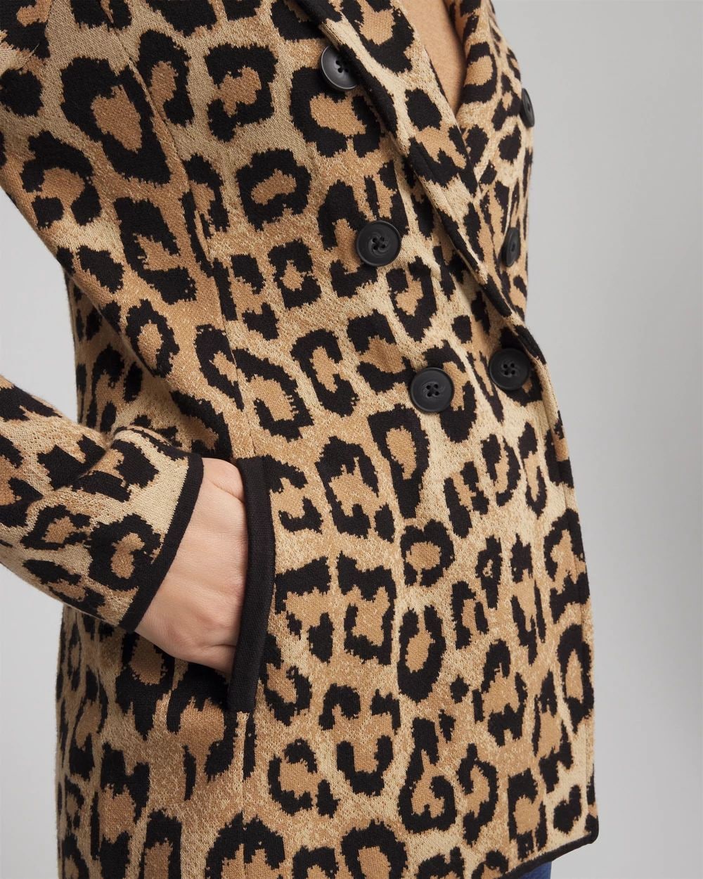 Cheetah Jacquard Blazer