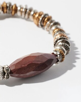 Pink Agate Hero Stretch Bracelet