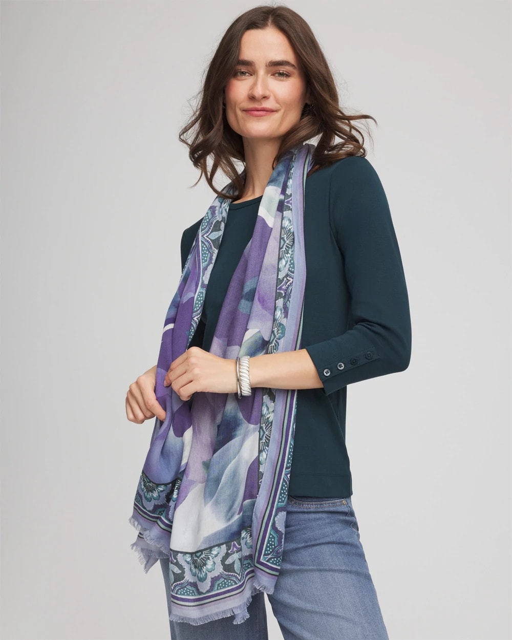 Artist Garden Oblong Scarf