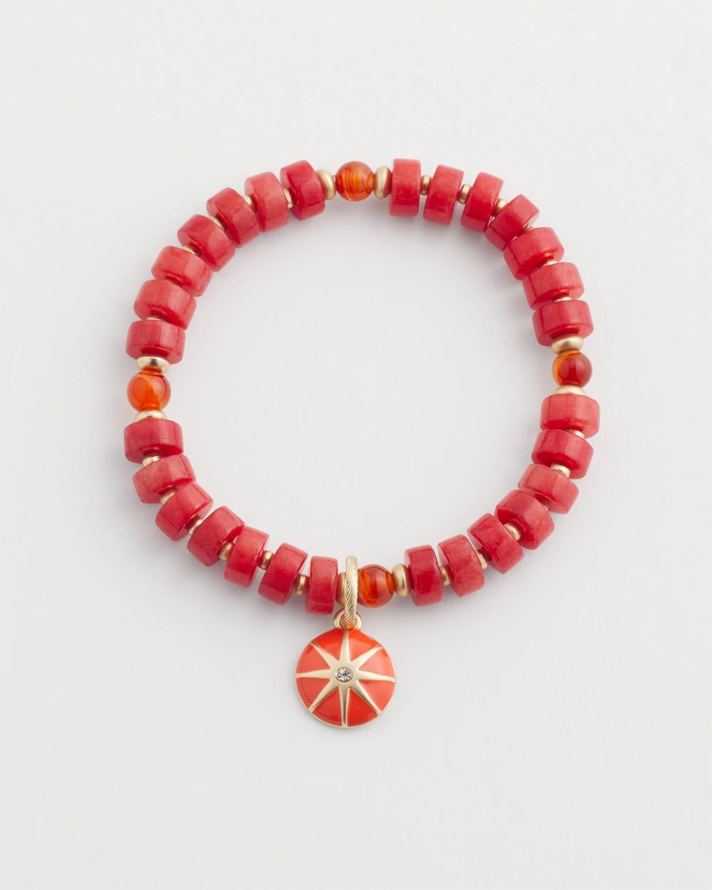Agate Drop Off Stretch Bracelet