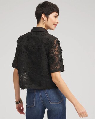 Lace Applique Shirt
