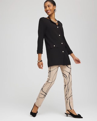 Brigitte™ Golden Leaf Slim Full-Length Pants click to view larger image.