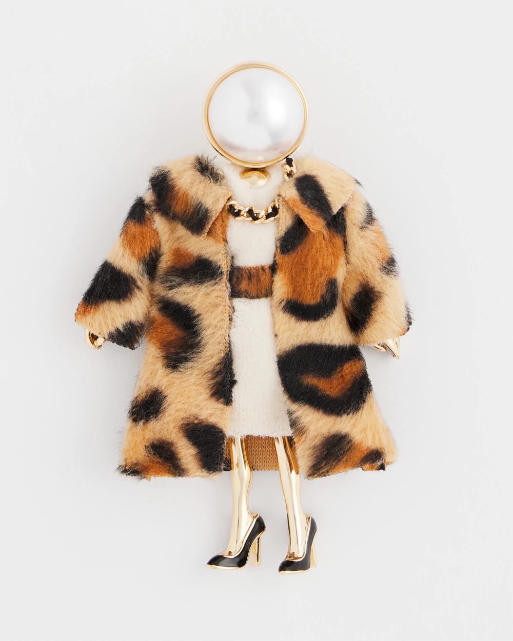 Chico's Winter Lady Brooch Chico's