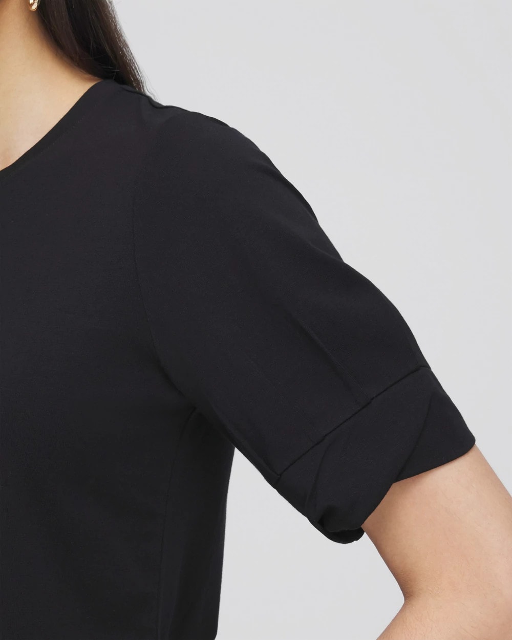 Touch of Cool™ Pleated Roll Cuff Tee