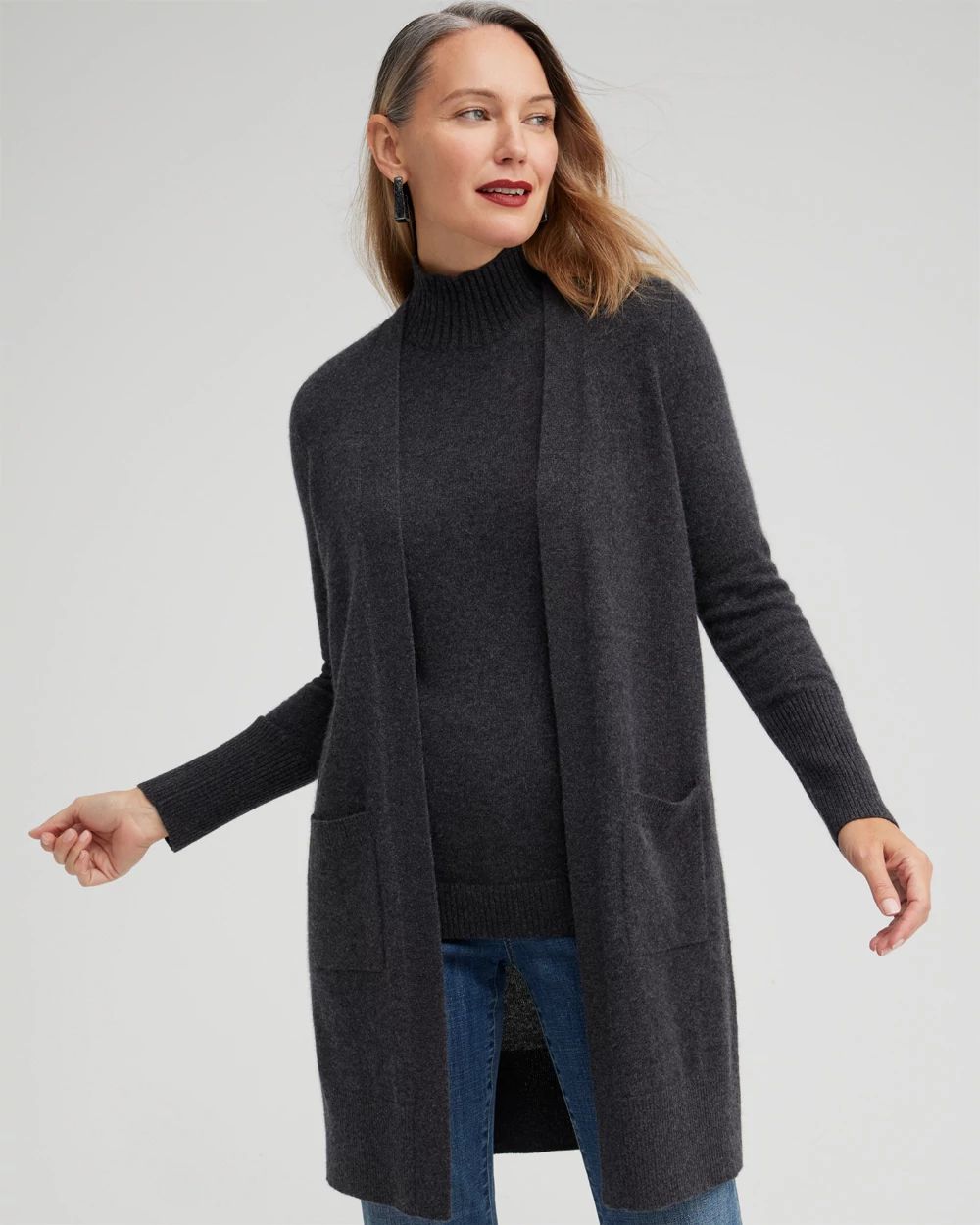 Cashmere Duster Cardigan Sweater