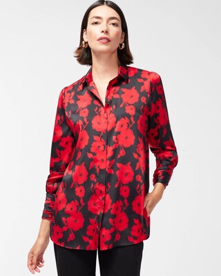 Red Floral Tunic