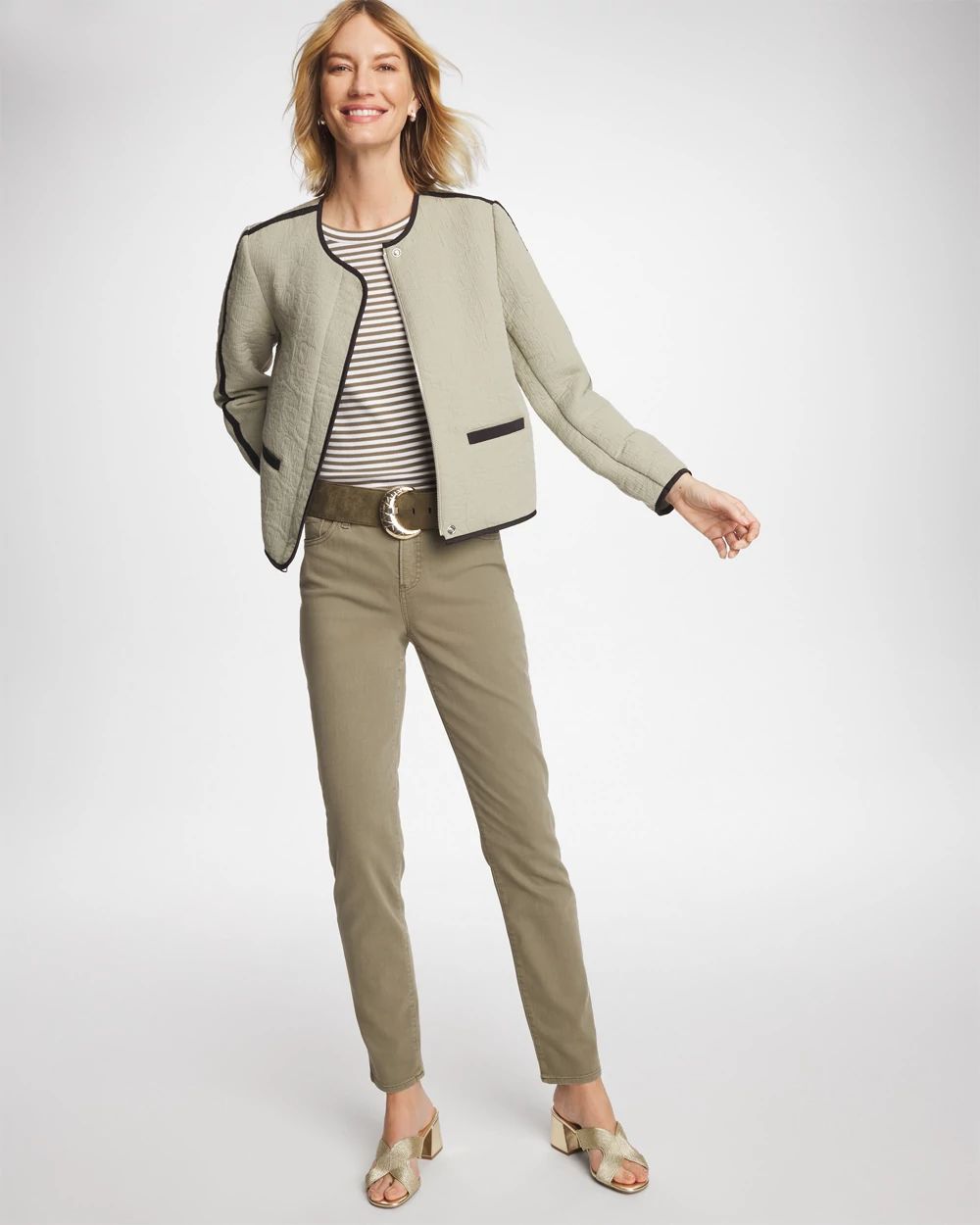 Girlfriend Slim Ankle Jeans