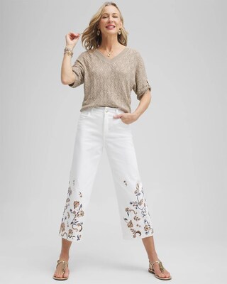 Mini Sequin Stitch Pullover Sweater