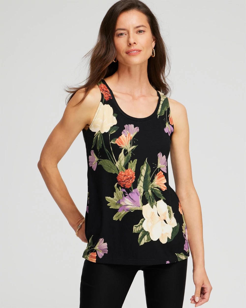 Touch of Cool™ Floral Polished Tank