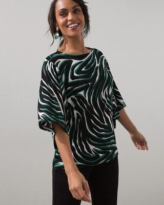 Travelers Zebra Print Top