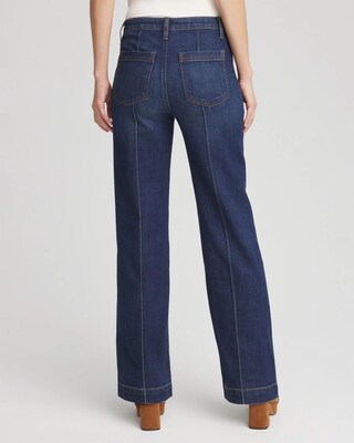 High-Rise Straight Fit Jeans click to view larger image.
