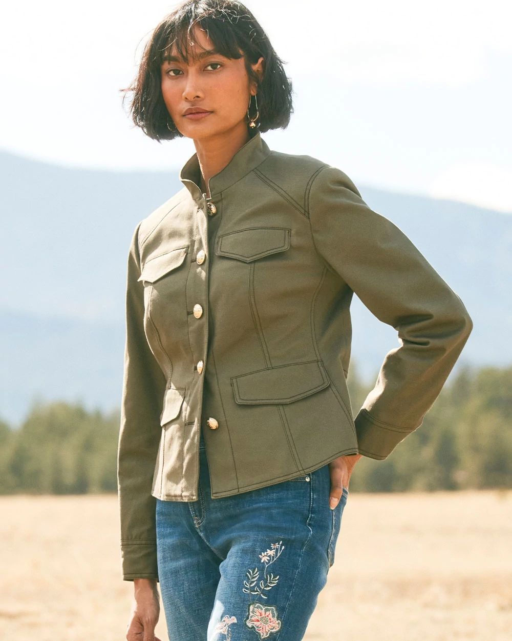 Peplum Field Jacket