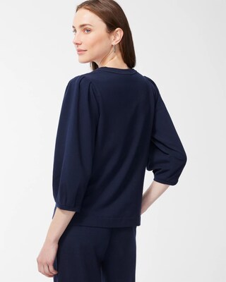 Zenergy French Terry Applique Sweatshirt