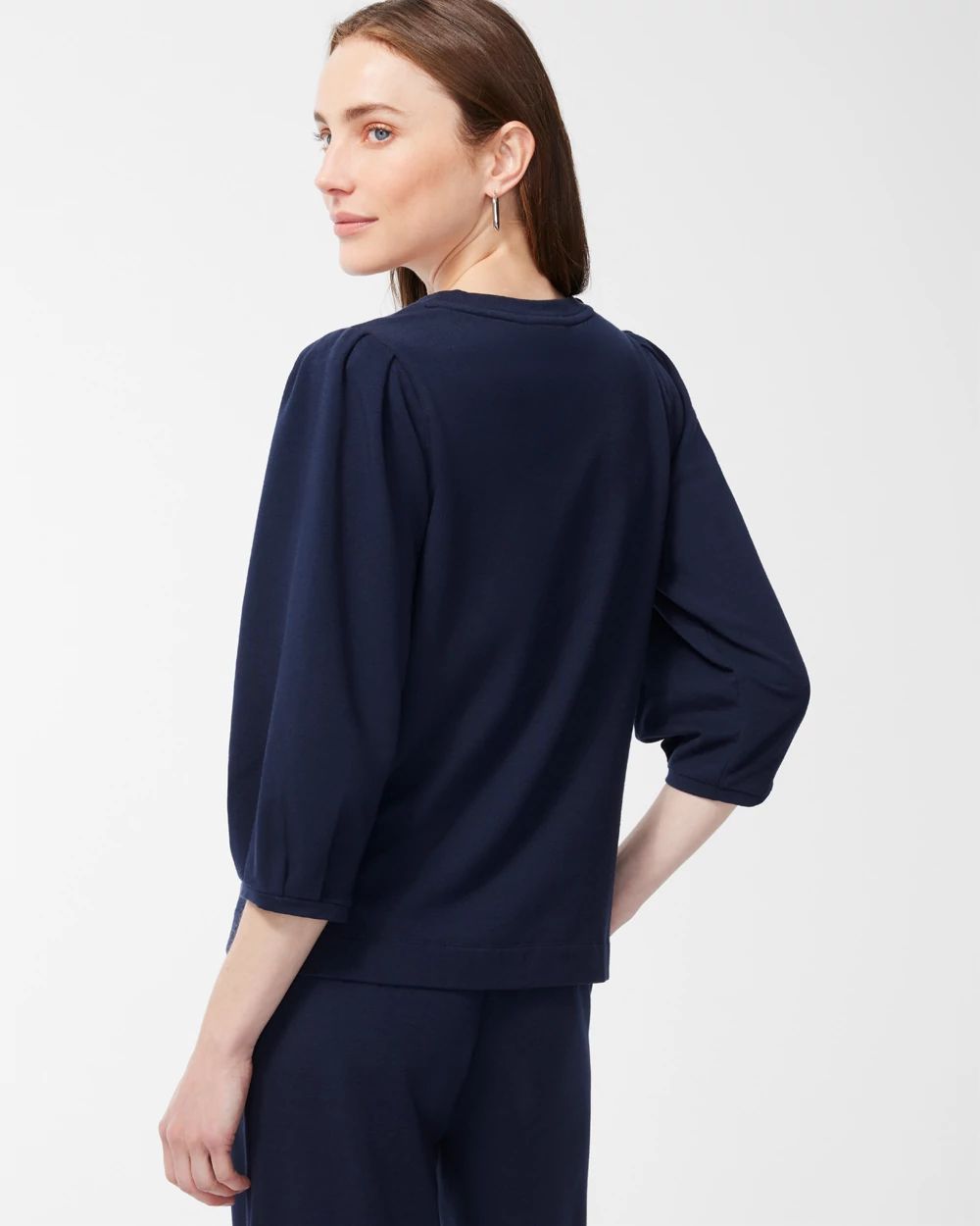 Zenergy French Terry Applique Sweatshirt