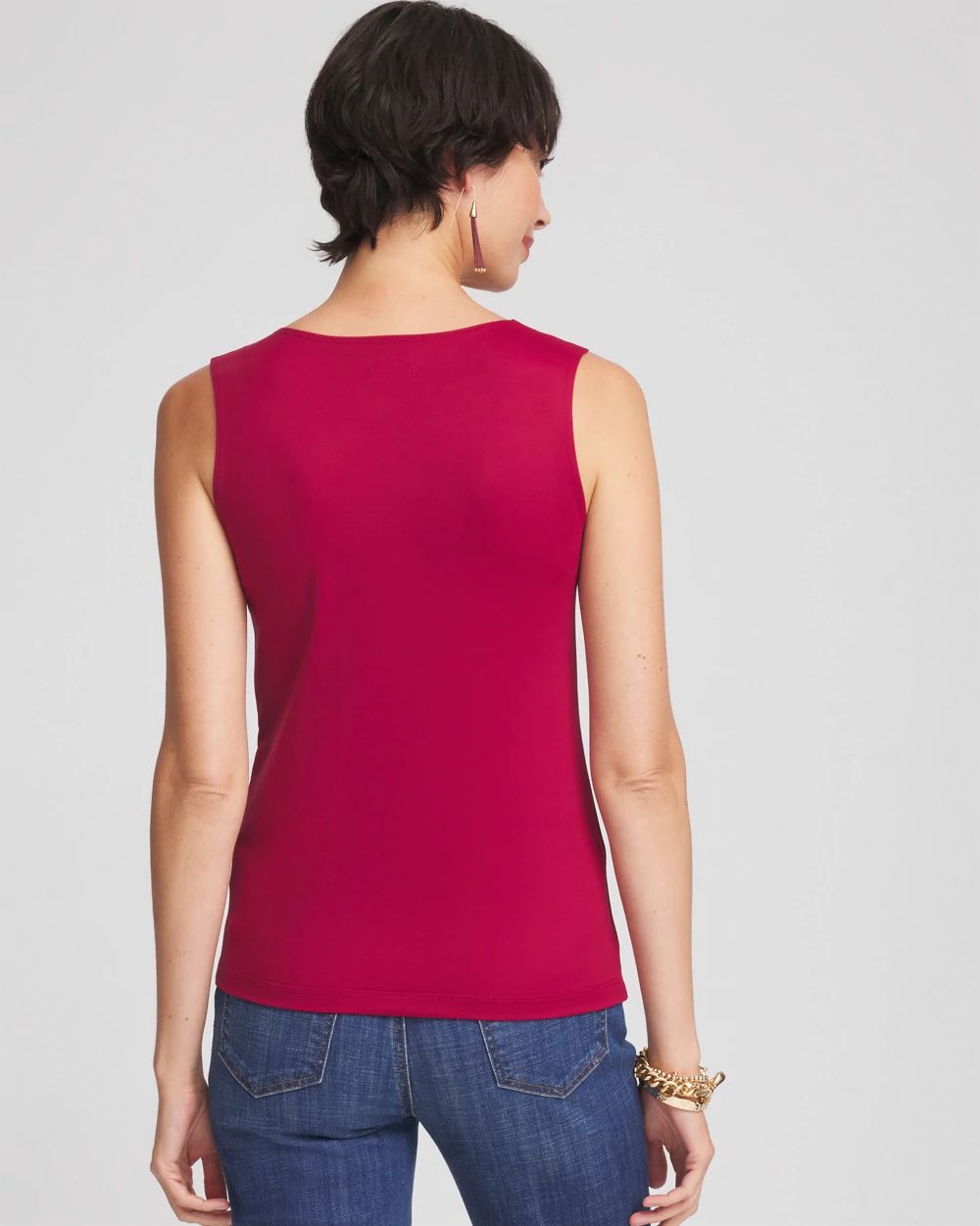 High Neck Microfiber Tank