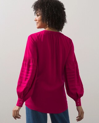 Pleat Sleeve Top