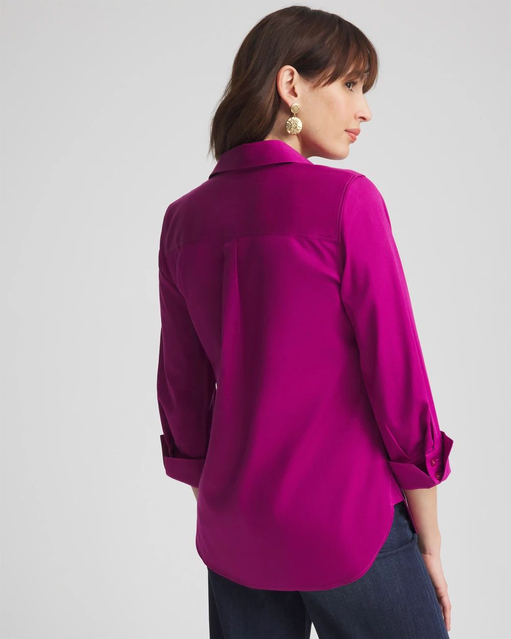 No Iron™ 3/4 Sleeve Stretch Shirt