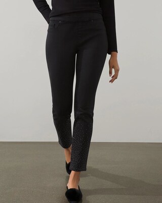 Pull-On Scattered Stones Jeggings