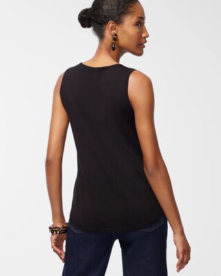Spun Rayon V-Neck Tank