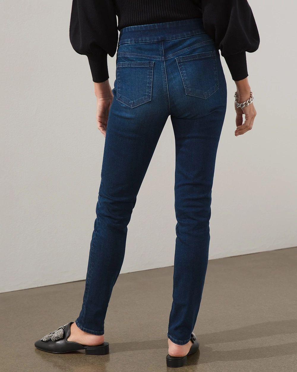 Laser Stone Pull-On Jeggings