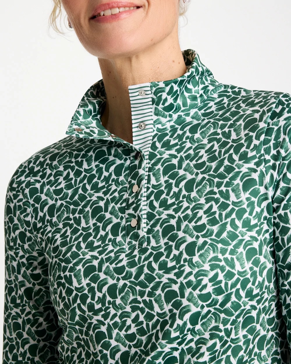Zenergy® UPF Paint Snap Mockneck