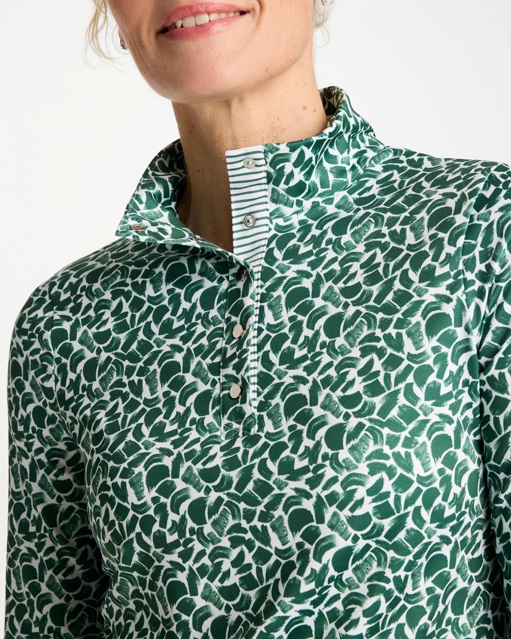 Zenergy® UPF Paint Snap Mockneck