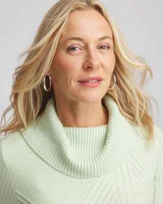 Ribbed Cowlneck Sweater click to view larger image.