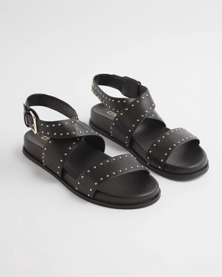 Black Leather Sandals click to view larger image.