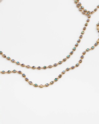 Single Strand Mother of Pearl Necklace click to view larger image.