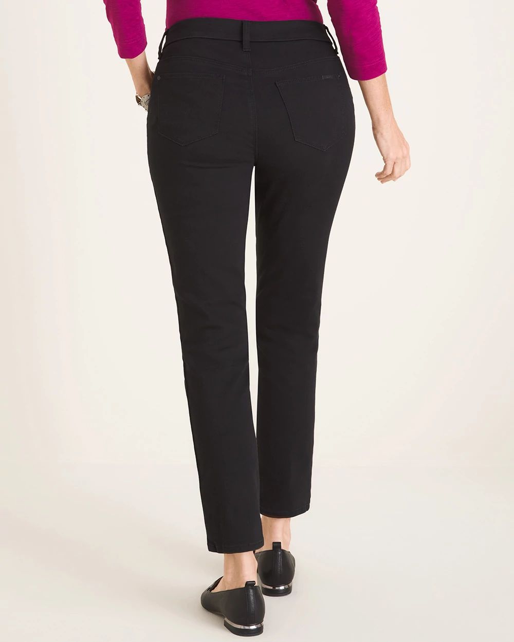 So Slimming Girlfriend Ankle Jeans click to view larger image.