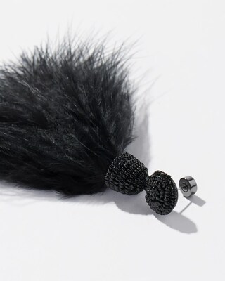 Feather Drop Earrings