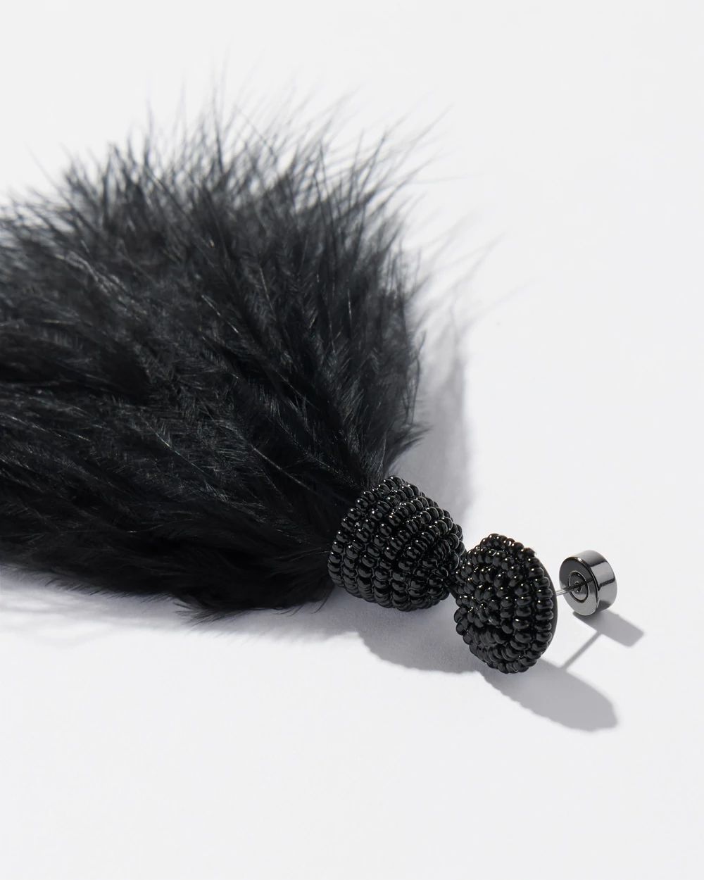 Feather Drop Earrings