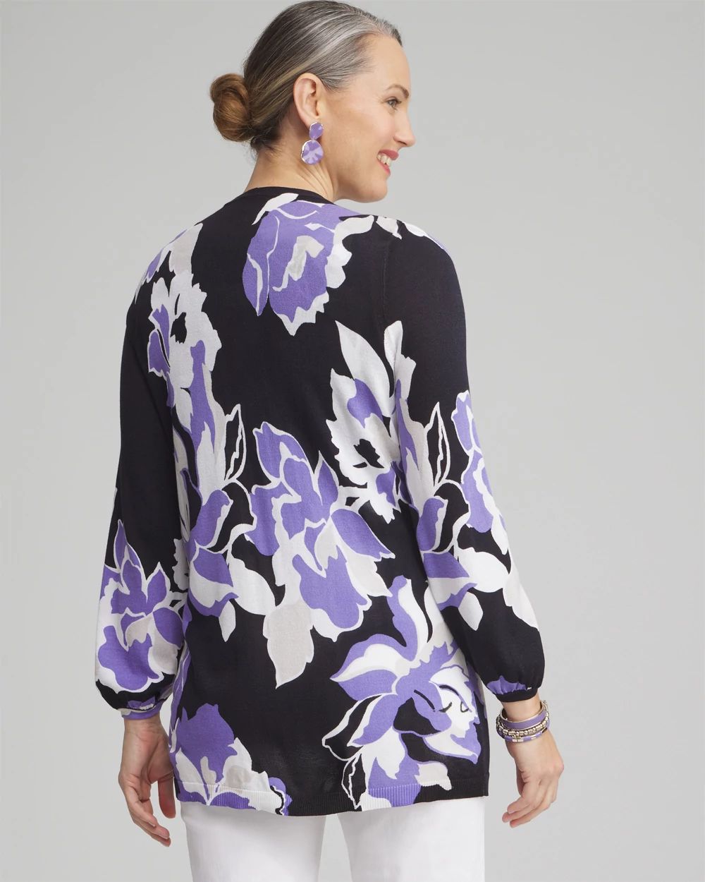 Floral Embroidered Cardigan