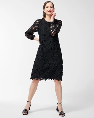 Textured Lace Short Dress