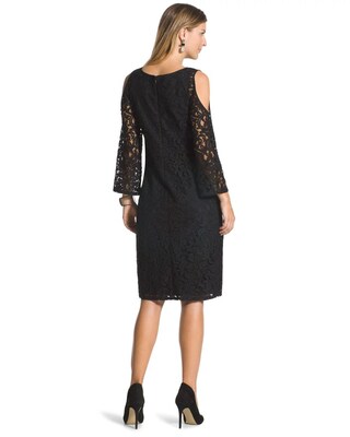 Cold-Shoulder Lace Dress