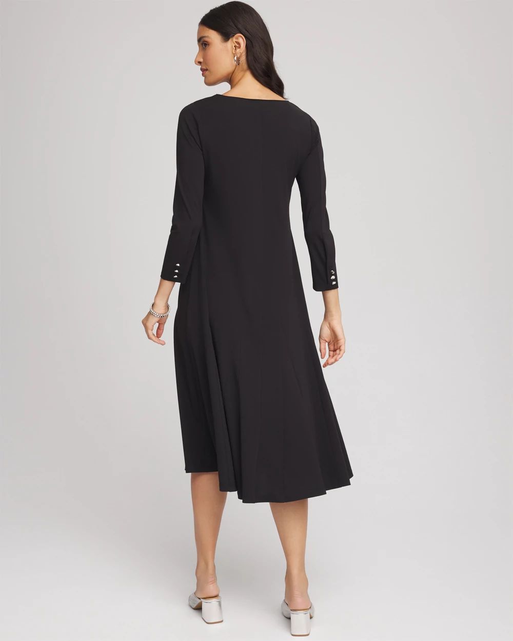 Ponte A-line Midi Dress