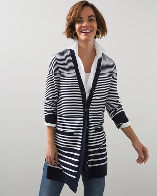 Faded Stripe Cardigan