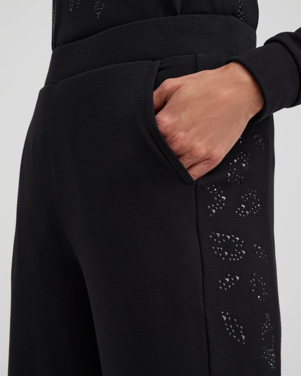Zenergy Embellished Wide Leg Pants
