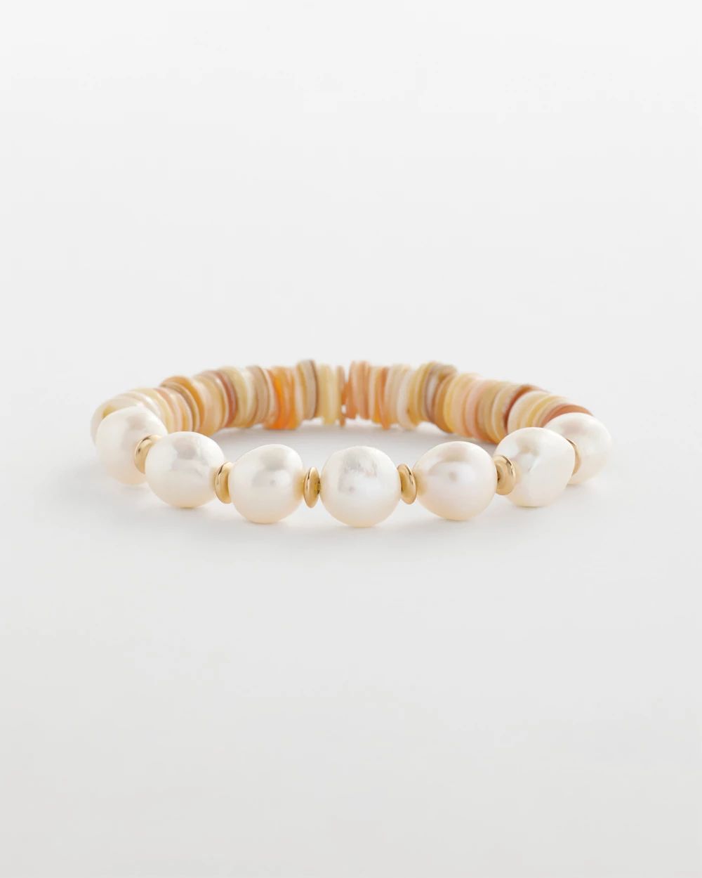 Genuine Freshwater Pearl & Shell Bracelet