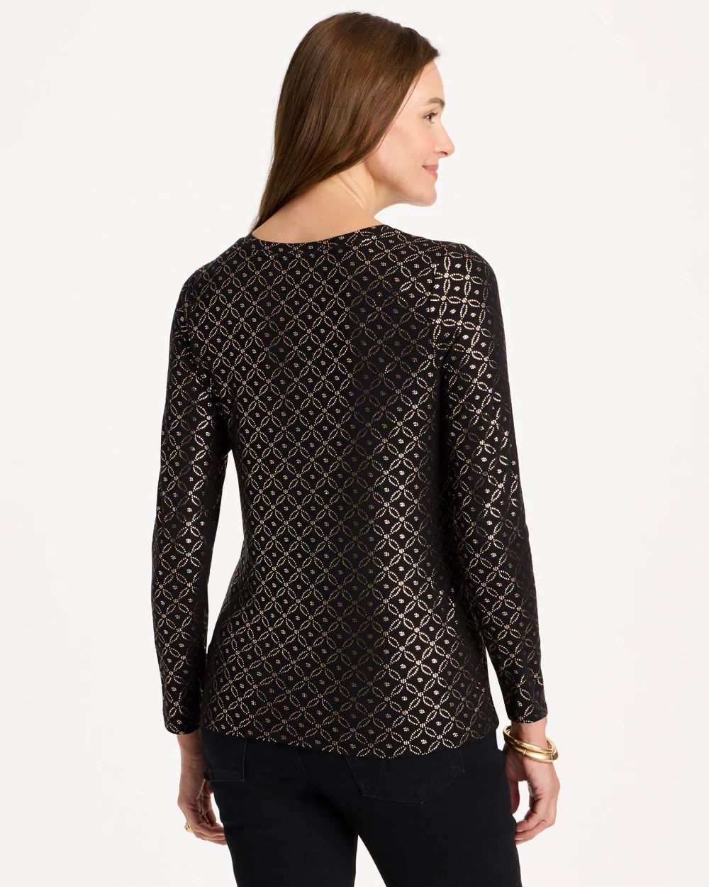 Dotted Touch of Cool™ Layering Tee click to view larger image.
