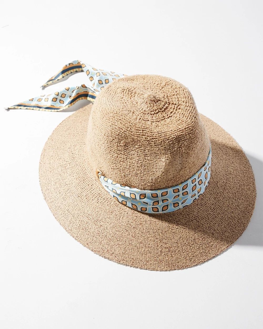 Ribbon Trim Sun Hat
