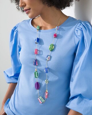Beaded Single Strand Necklace