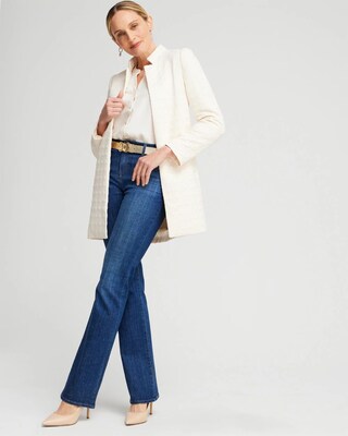 Ponte Knit Jacquard Topper