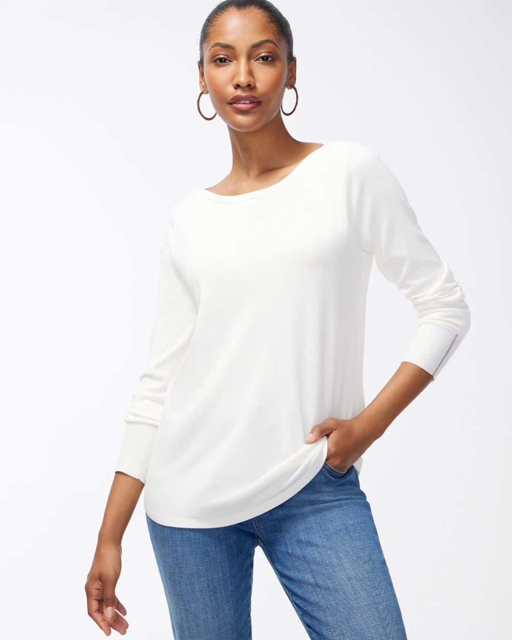 Caviar Bead Pullover Sweater