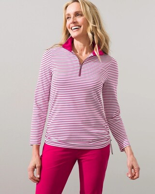 Zenergy® UPF Stripe Bungee Pullover
