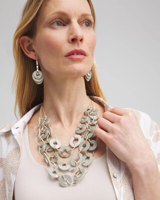 Leather Bib Necklace