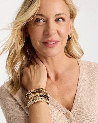 Neutral Link Charm Bracelet click to view larger image.