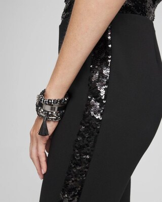 Petite Juliet Side Sequin Ankle Pants click to view larger image.