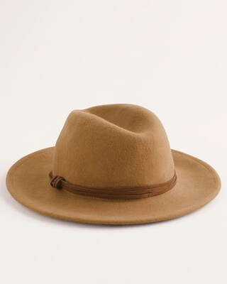 Tan Felt Fedora Hat